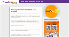 Desktop Screenshot of foundersasia.com